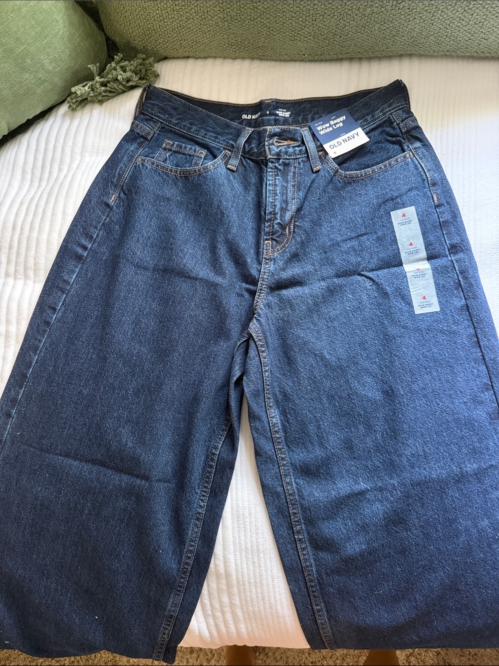 Old Navy Dark Indigo Wow Baggy Wide Leg Jeans